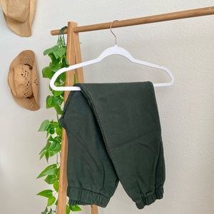 Brandy Melville Green Rosa Sweatpants